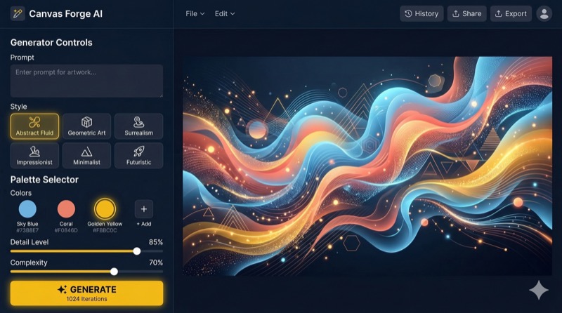 Generador de Arte - Arte algorítmico creado con IA