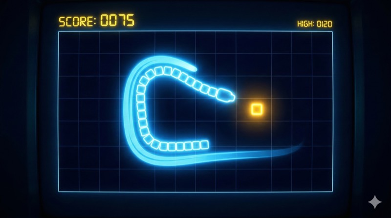 Snake Neon - Juego creado con IA